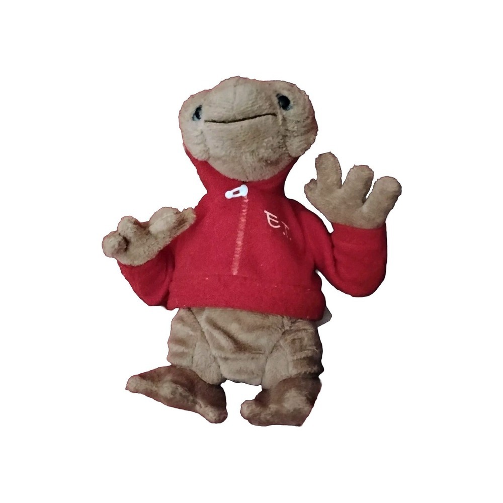 Universal Studios ET Plushie w/ Red Hoodie Stuffed Animal 8" Alien Sm. Eyes HTF